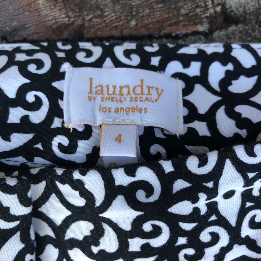 Laundry black and white Capri pants size 4 - Picture 2 of 8